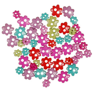 Пуговицы Favorite Findings, мини "Цветочки" 5-10 мм. Арт 550001392               