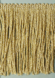 Бахрома 75 мм, цвет золотистый с люрексом. Арт F-18L-7,5/ORO
