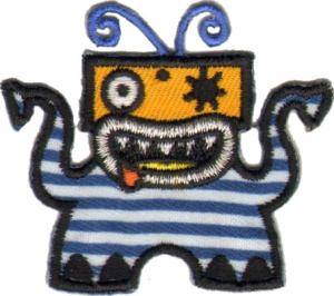 Термоаппликация HKM "Полосатый монстр". Арт 32021/1SB