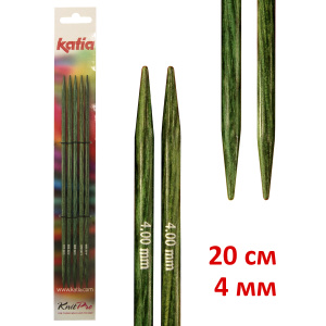Спицы чулочные KATIA, 20 см, 4 мм. Арт 7634