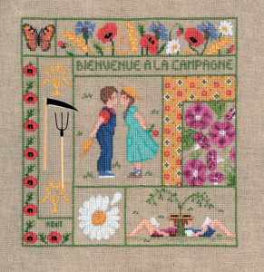 Набор для вышивания:"BIENVENUE AOUT" (Добро пожаловать Август). Арт 2657