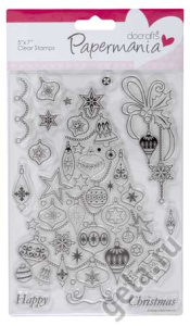 Набор прозрачных штампов "Новогодняя елка". Арт PMA907923               