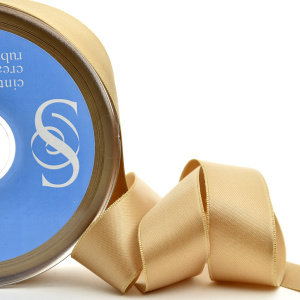 Лента атласная двусторонняя SAFISA, 3 мм, 100 м, цвет 98, ванильный. Арт 110-3мм-98              