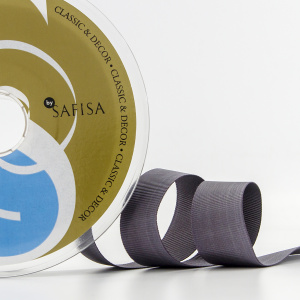 Лента репсовая SAFISA 25 мм, 25 м, цвет 68, темно-серый. Арт 350-25мм-68             