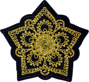Термоаппликация "Орнамент золотой блеск". Арт 43047