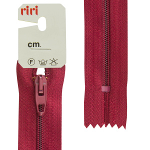 Молния Meras, спираль, неразъёмная, 4 мм, 20 см, цвет 2411, бордовый. Арт 2518376/20/2411