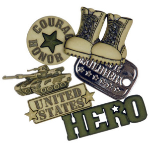 Набор декоративных элементов Favorite Findings "Герой". Арт 550001399               