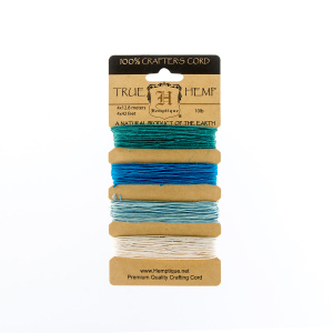 Шнуры на блистере HEMPTIQUE #10 - 0,5 мм, 4 цвета по 12,8 м. Арт HC10SOA                 