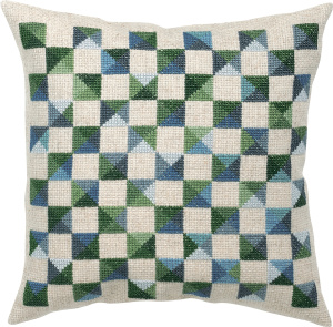 Набор для вышивания подушки "Клетки". Арт 83-9729