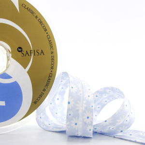 Косая бейка с рисунком SAFISA, арт.6522, 20 мм, 20 м, цвет 04. Арт 6522-20мм-04