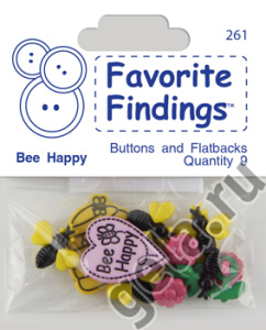 Пуговицы Favorite Findings "Будь счастлив". Арт 550000261                