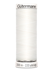 Нить Gütermann универсальная № 100, цвет 0000800, 100% полиэстер, 200 м. Арт 112-0748277-000800