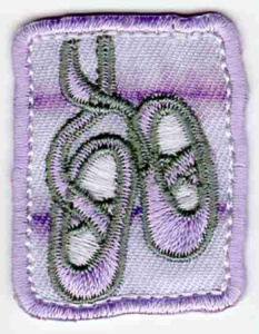 Термоаппликация HKM "Ballerina Batik rosa". Арт 33314/1SB