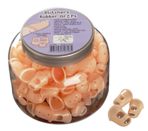 Приспособление для захвата и работы с тканью в виде наперстка, 120 шт в прикассовом стенде, 3 размер. Арт DJ.229