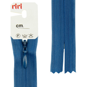 Молния потайная неразъемная, Т3, 60 см, цвет 2608, ярко-синий. Арт 6010917/60/2608