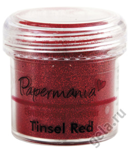 Пудра для тиснения, PAPERMANIA, красные блестки. Арт PMA4021013              