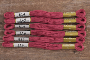 Мулине COSMO однотонный цвет  814       . Арт 25-6/814       