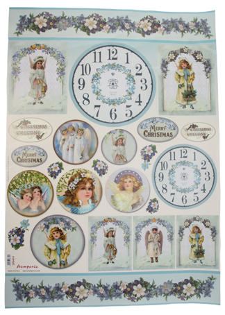 Карта для декупажа "Рождество". Арт DFG414