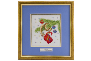 Вышитая картина "Новогодняя гирлянда". Арт Модель 01.033.15