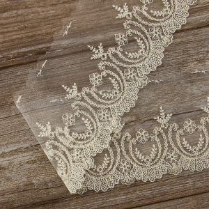 Кружево-вышивка на тюле, 45 мм. Арт 42233/58