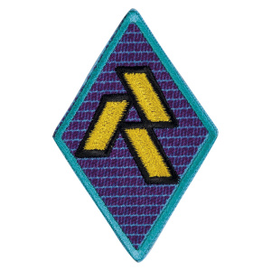 Термоаппликация "Желто-фиолетовый знак". Арт 39451