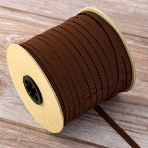 Резинка 6,6 мм, цвет коричневый. Арт 851113010L7904