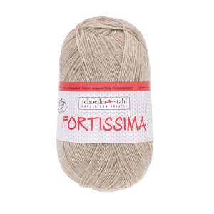 Пряжа Fortissima Socka 4-fach Uni, 75% шерсть, 25% полиамид, 420 м, 100 г. Арт 90038-2074