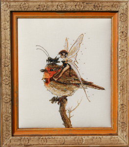 Набор для вышивания "Fée au Rouge-Gorge" (Фея и дрозд). Арт 67-M016 K