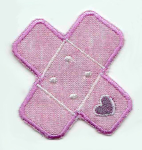 Термоаппликация HKM "Пиратская повязка с сердечком". Арт 33658/1SB