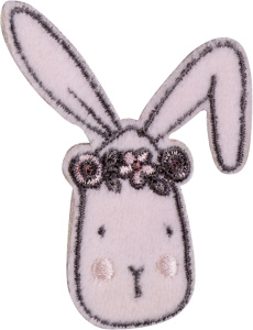 Термоаппликация "Кролик с розовым бантом". Арт 42559