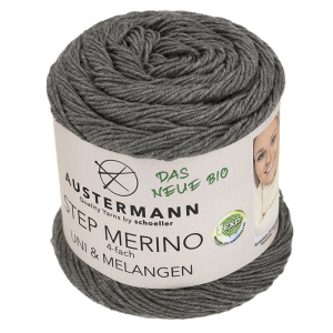 Пряжа Step Merino 4-fath Uni&Melangen Gots, 100% шерсть, 400 м, 100 г. Арт 90317-1002