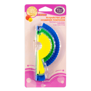 Устройство для создания помпонов, 3 размера. Арт T1981                   