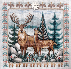 Набор для вышивания "Олени". Арт 03.017.11