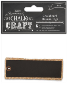 Набор декоративных элементов "Напиши мелом - Бирки на джутовой ткани". Арт PMA355416