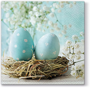 Салфетки трехслойные для декупажа, коллекция "Lunch"  PAW Decor Collection "Бирюзовая Пасха"". Арт SDL079800
