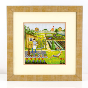 Вышитая картина "Дача. Барбекю". Арт Модель 11.005.02