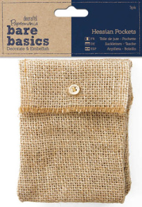Набор декоративных элементов из джутовой ткани "Кармашки". Арт PMA174452