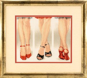 Вышитая картина "Ножки". Арт Модель 02.100.05