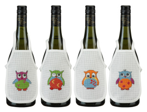 Набор для вышивания фарточков на бутылку "Совы". Арт 78-4199