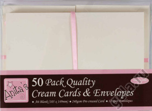 Набор заготовок для открыток с конвертами формат А6 50 шт. Арт ANT1511021              