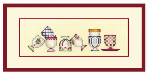 Набор для вышивания "COLLECTION DE COQUETIERS" (Чашки). Арт 1036