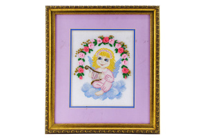 Вышитая картина "Арфа". Арт Модель 07.003.01