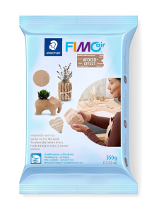 Полимерная глина FIMO "Air", самоотвердевающая натуральная глина, 350 г, цвет: эффекта дерева. Арт 8150-W7