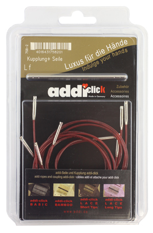 Набор дополнительных лесок 40, 50, 60, 80 и 100 см и соединительные устройства к addiClick LACE SHOR. Арт 758-7/000