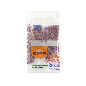 Бисер Preciosa №10, 5 г., цвет №96120 бордовый блестящий прозрачный. Арт G 96120