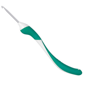 Крючок, вязальный с эргономичной пластиковой ручкой addiSwing Maxi №4, 17 см. Арт 141-7/4-17