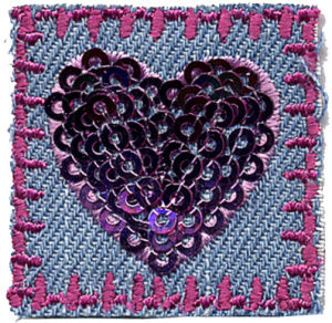 Термоаппликация HKM "Сердце". Арт 33022/1SB