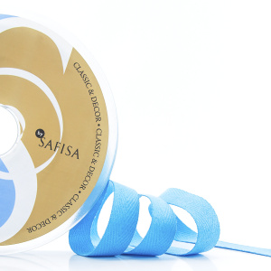 Тесьма киперная SAFISA, 15 мм, 25 м, цвет 16, голубой. Арт 30270-15мм-16