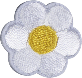 Термоаппликация "Цветок белый". Арт 42900