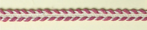Тесьма декоративная "плетенка", 8 мм, цвет темно-розовый. Арт 1727/3